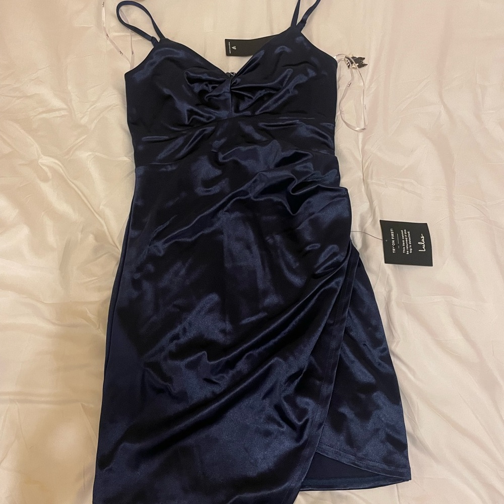 LULUS midnight blue MINI DRESS